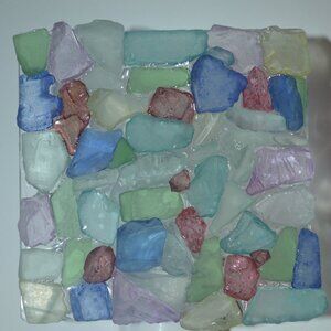 BEST SELLER New Multi-colored Sea Glass Night Light